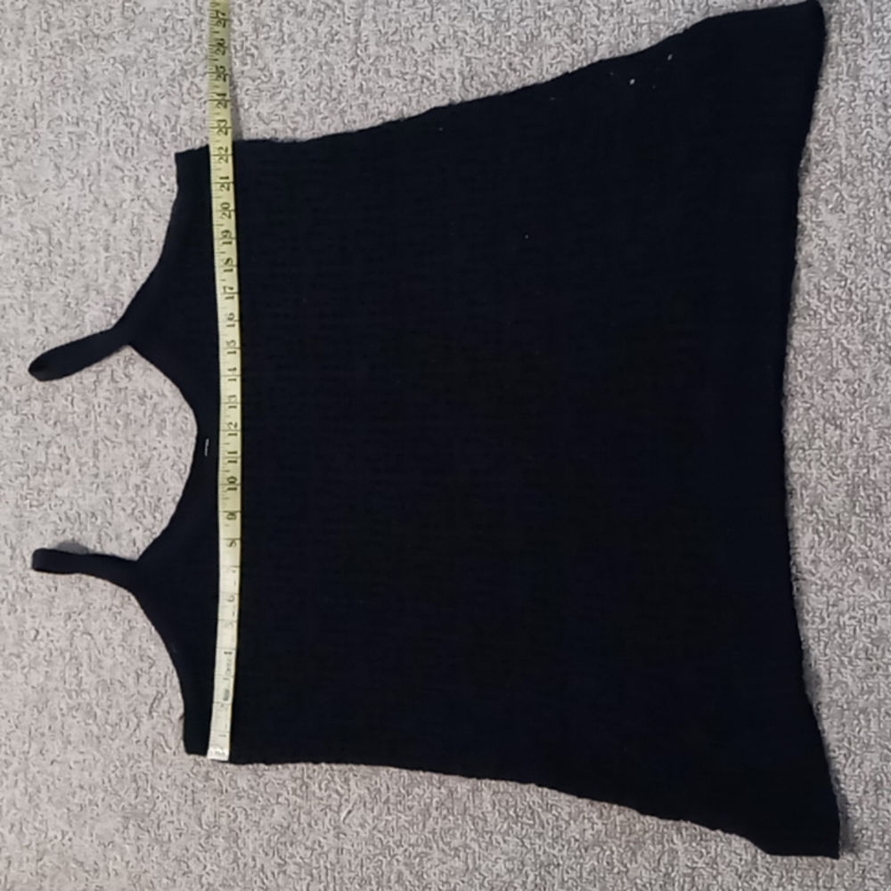 Black Asos sz 18 crochet tanktop